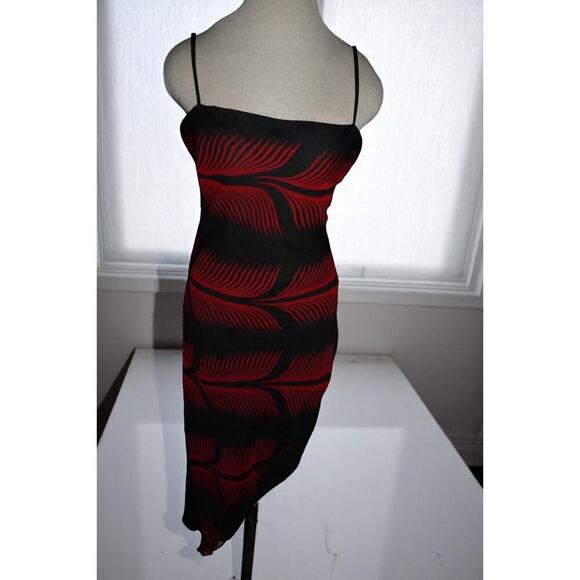 Vintage SaLLY USA Palm Leaf Slip Dress – Size Large – Made in USA - Picture 2 of 16